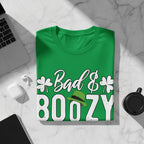 Funny St. Patrick’s Day Shirt – Bad and Boozy Four Leaf Clover