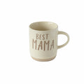 Mug with 'Best Mama' text on a white background