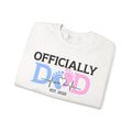 Officially Dad, Cute Pregnancy Announcement Paternity Sweatshirt with Est. Date