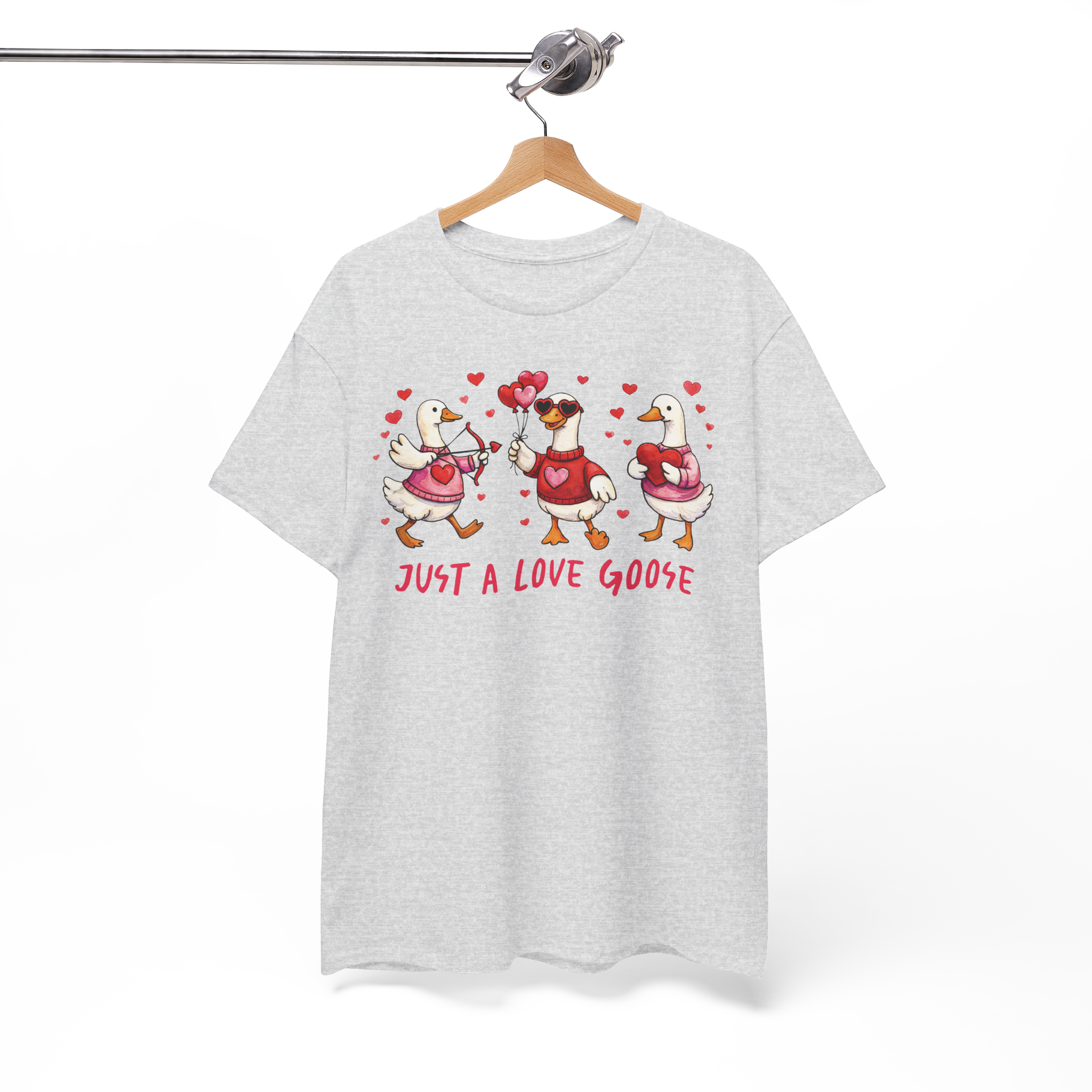 Funny Goose Shirt, Just A Love Goose Valentine’s Day Tee