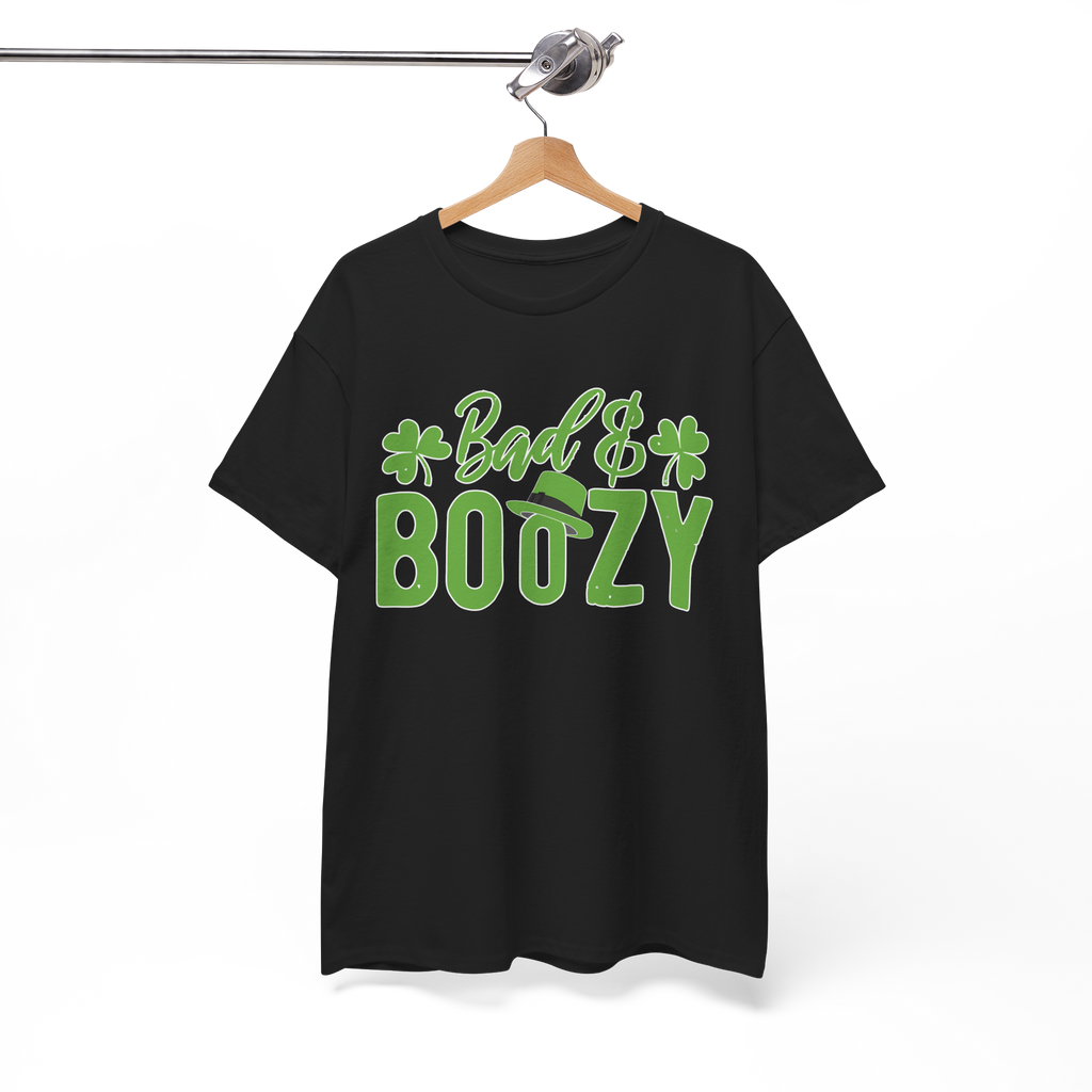 Funny St. Patrick’s Day Shirt – Bad and Boozy Four Leaf Clover