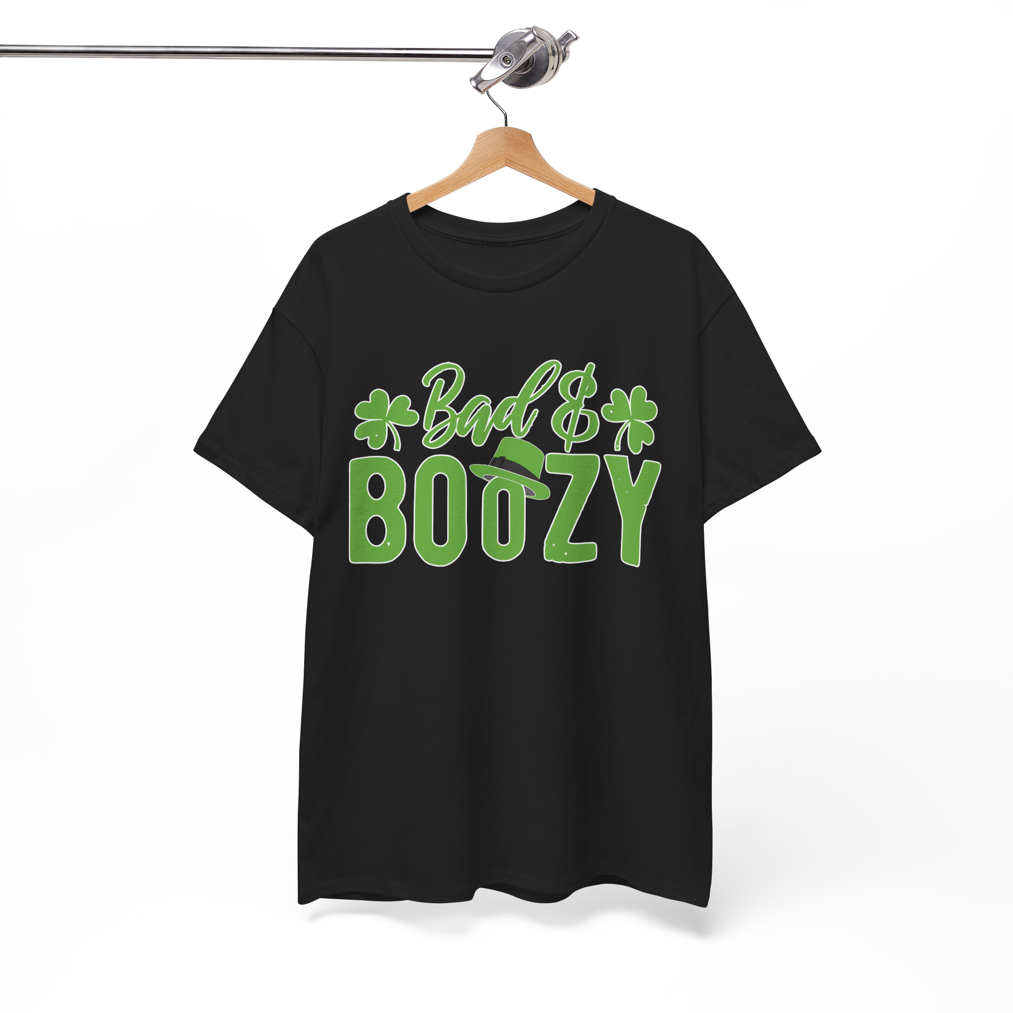 Funny St. Patrick’s Day Shirt – Bad and Boozy Four Leaf Clover
