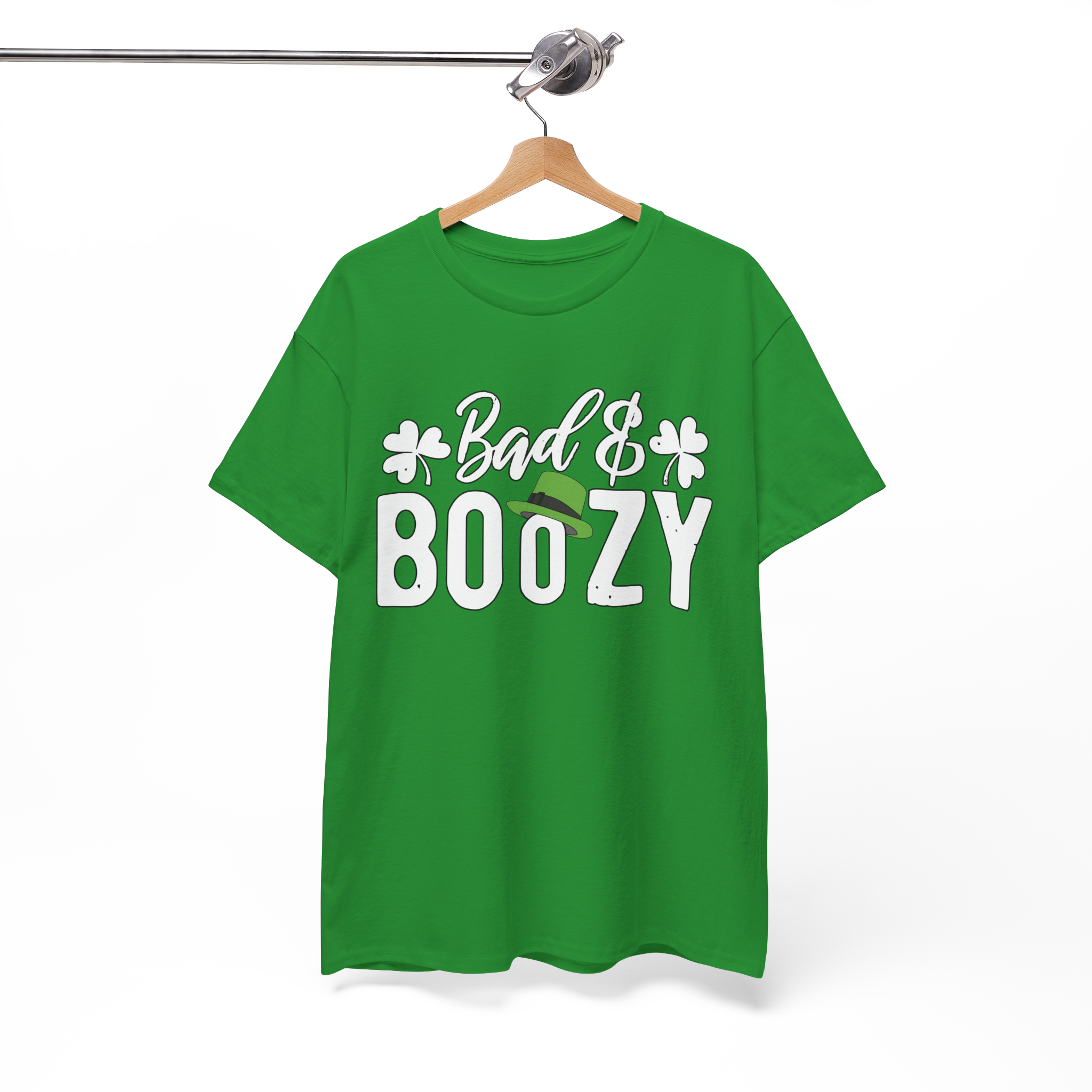 Funny St. Patrick’s Day Shirt – Bad and Boozy Four Leaf Clover