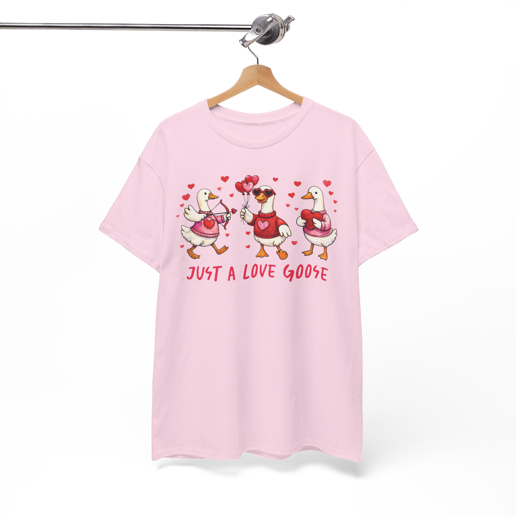 Funny Goose Shirt, Just A Love Goose Valentine’s Day Tee