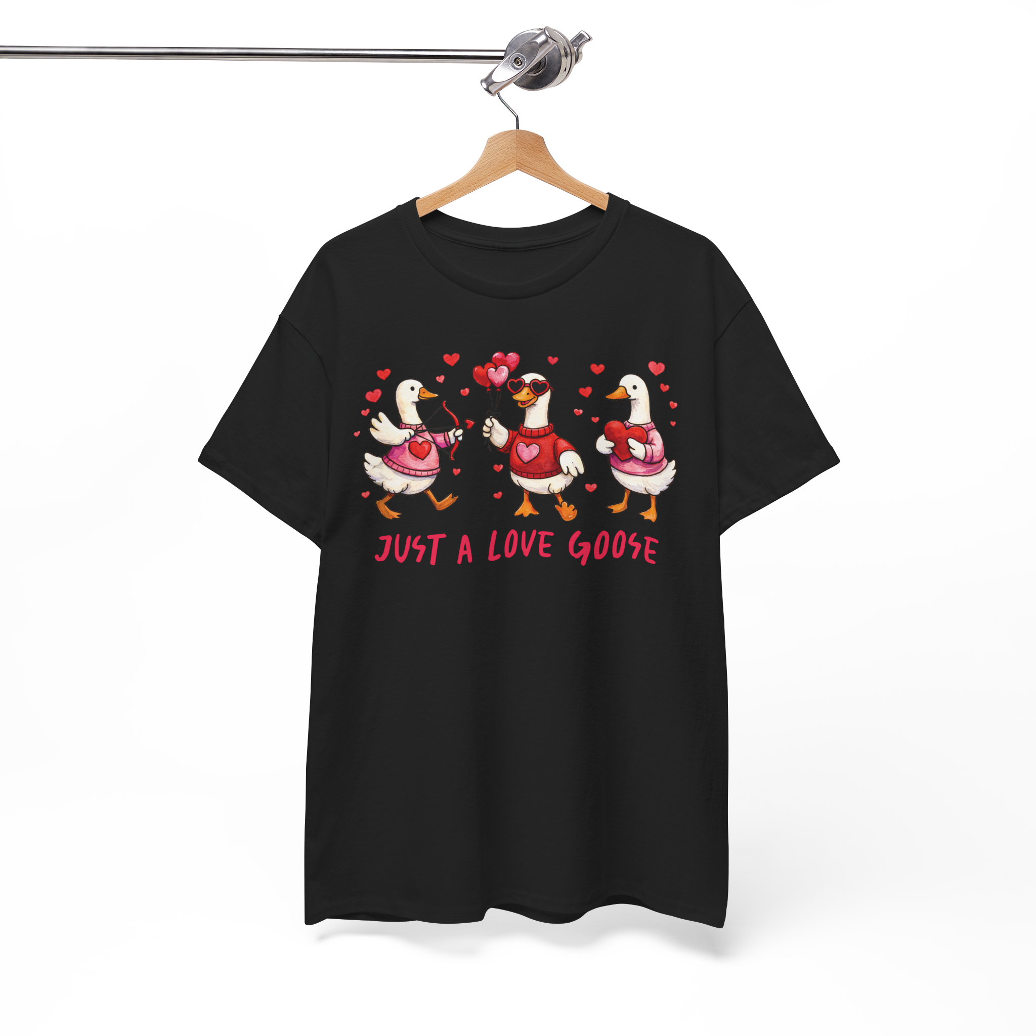 Funny Goose Shirt, Just A Love Goose Valentine’s Day Tee