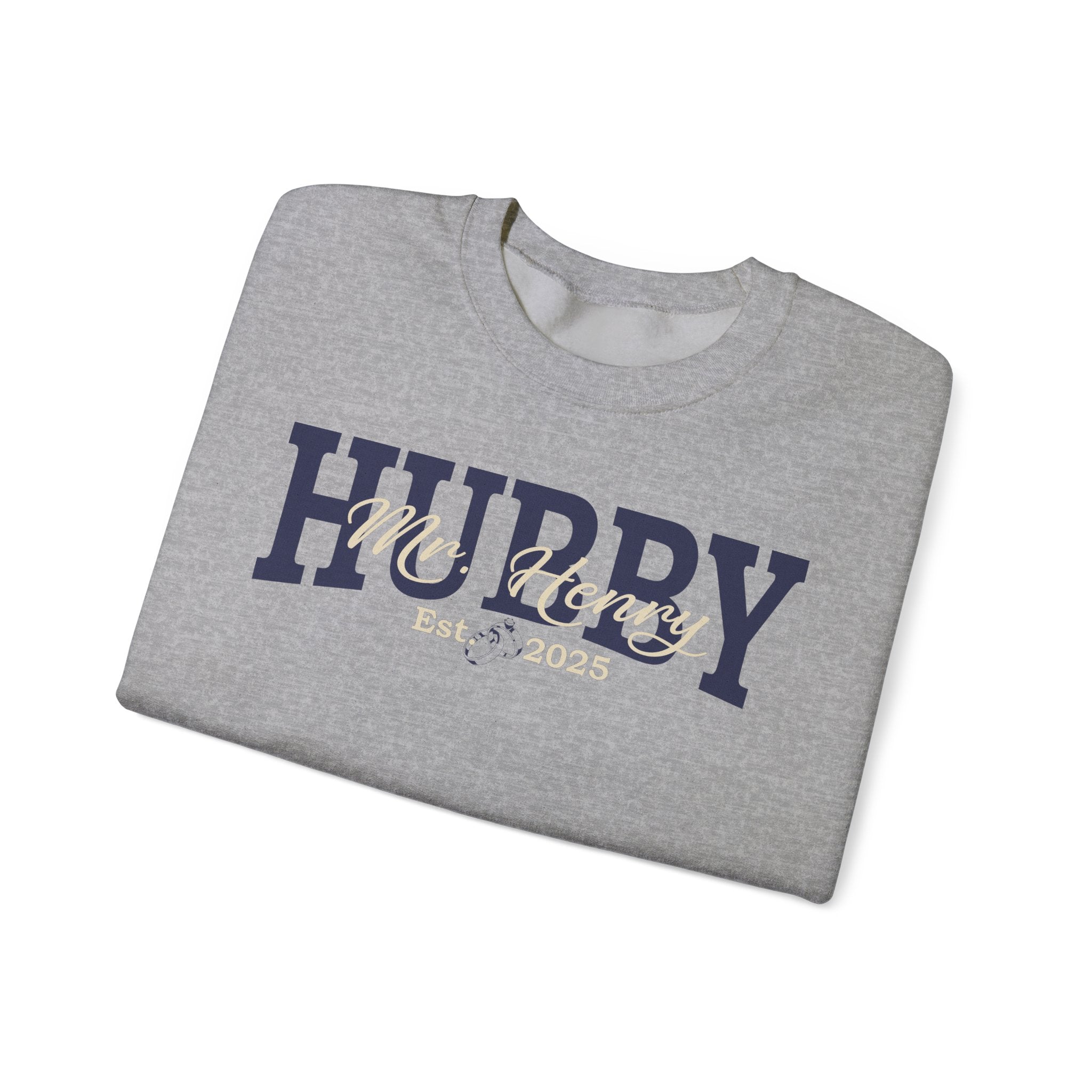 Custom Wifey/Hubby Sweatshirt with Est. Date