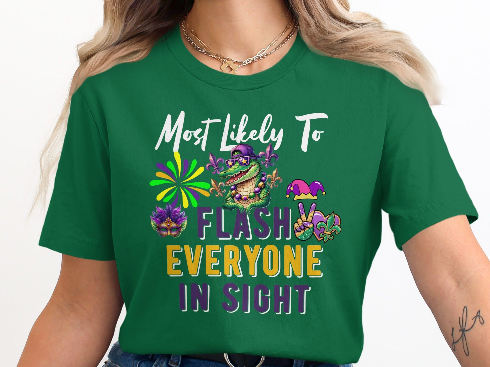 Mardi Gras T-Shirt Design – Friends Matching Outfit