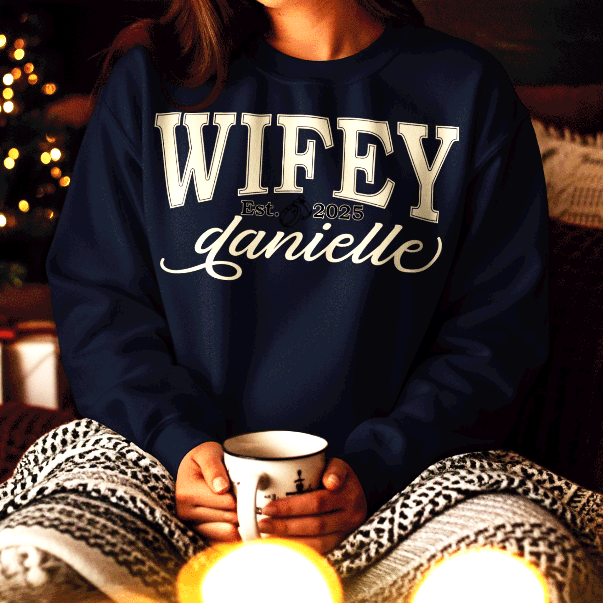 Personalized Wifey Sweatshirt with Est. Date