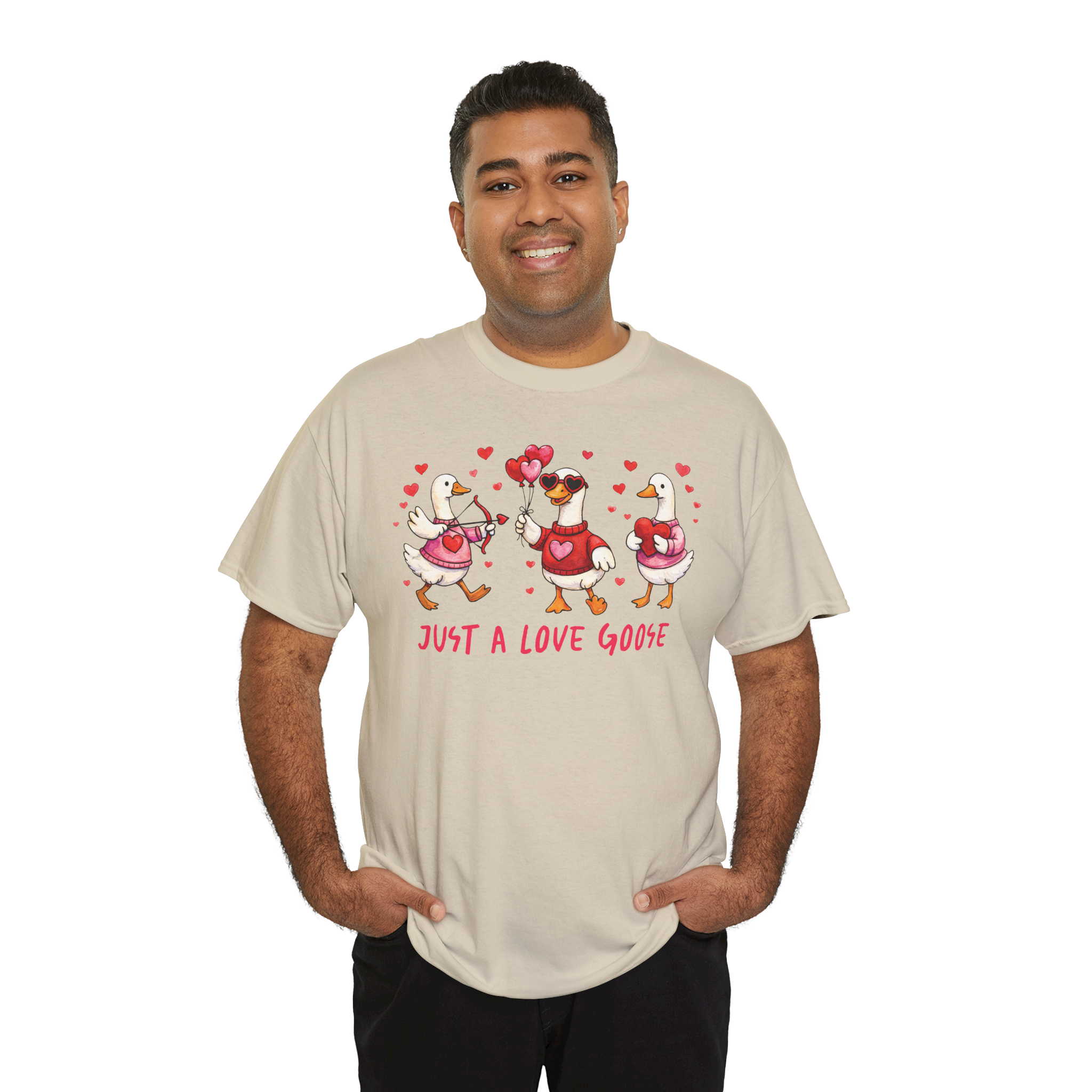 Funny Goose Shirt, Just A Love Goose Valentine’s Day Tee