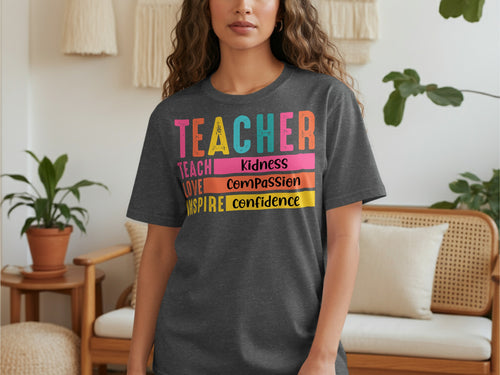 Best Teacher Ever Adult Unisex T-Shirt- Back To School Shirts