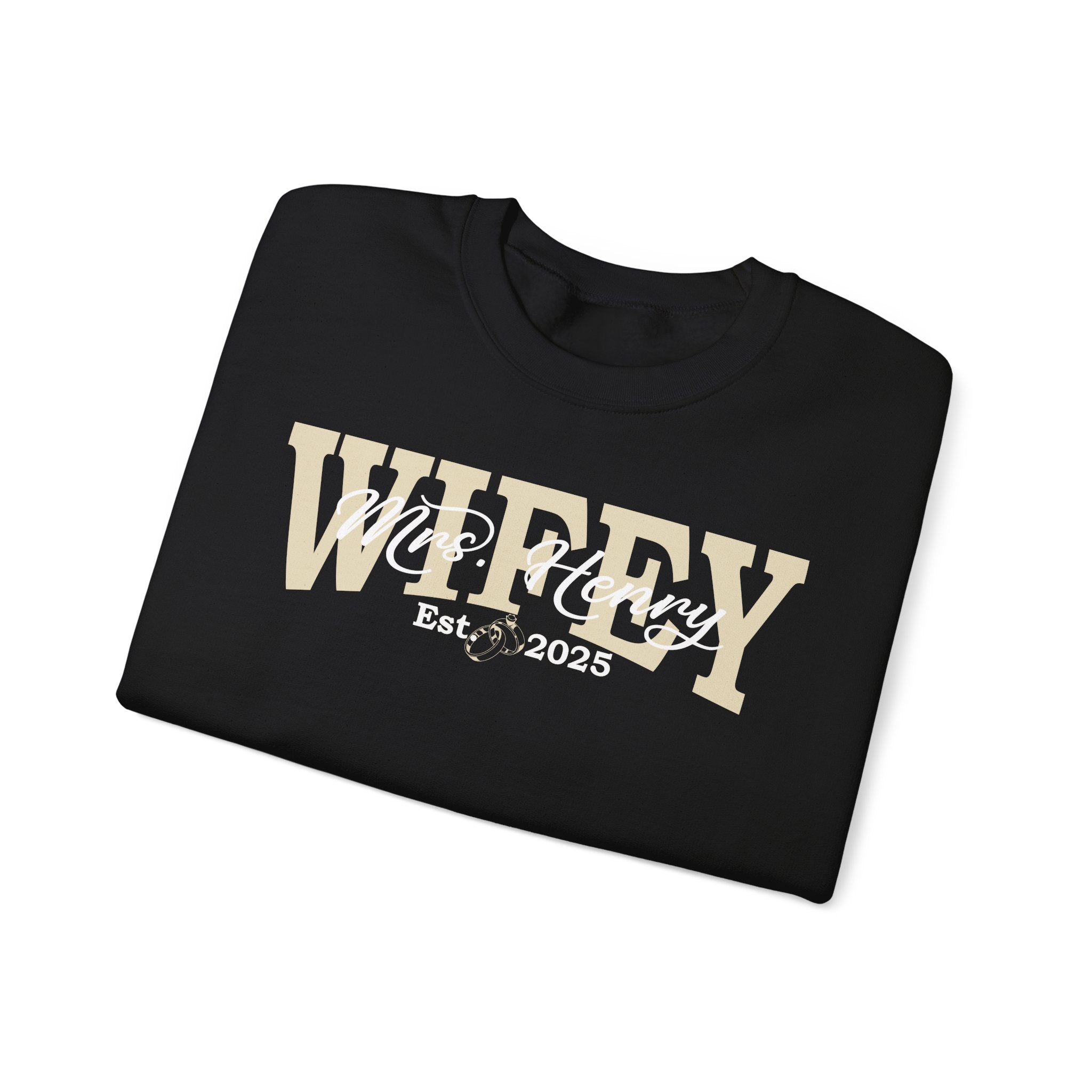 Custom Wifey/Hubby Sweatshirt with Est. Date