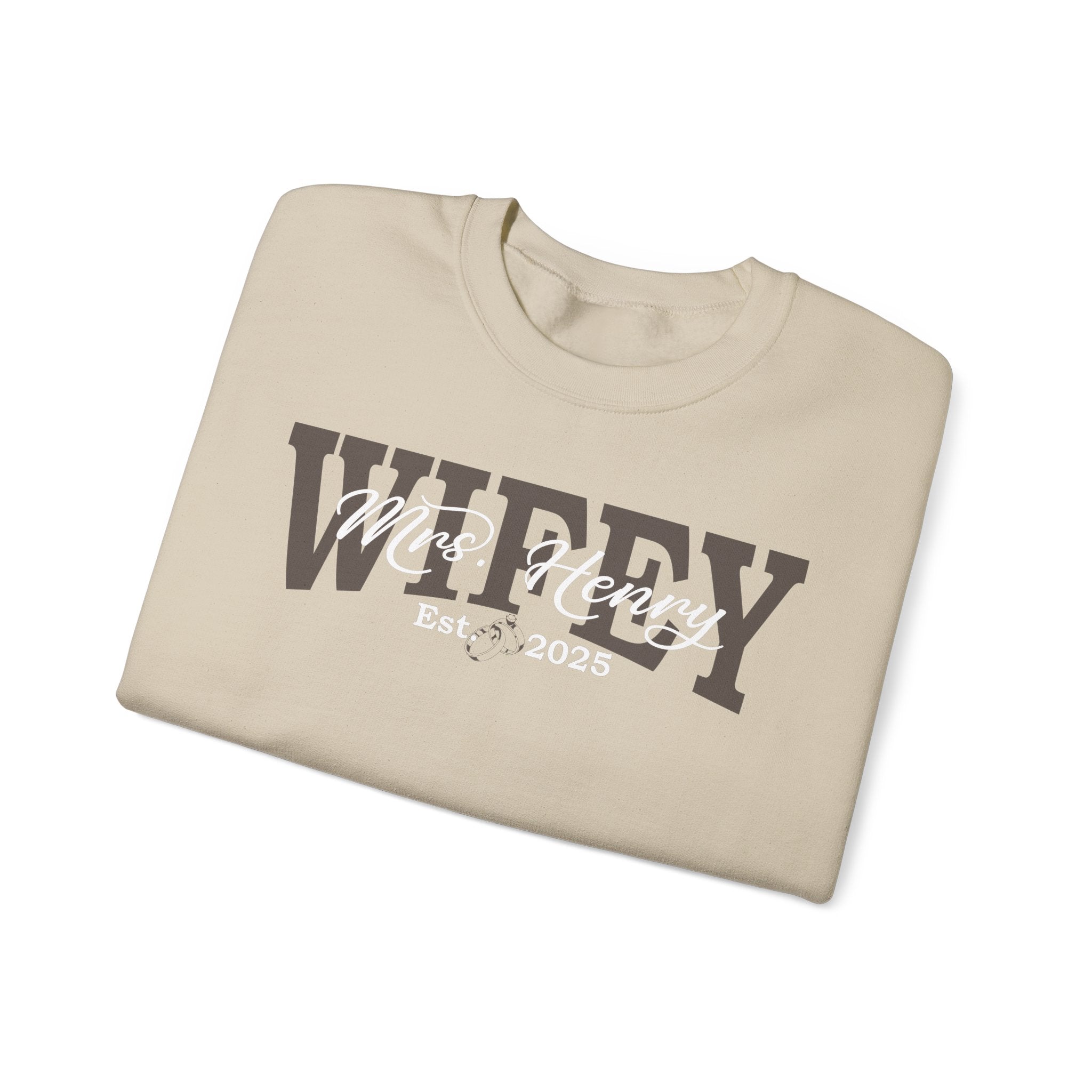 Custom Wifey/Hubby Sweatshirt with Est. Date