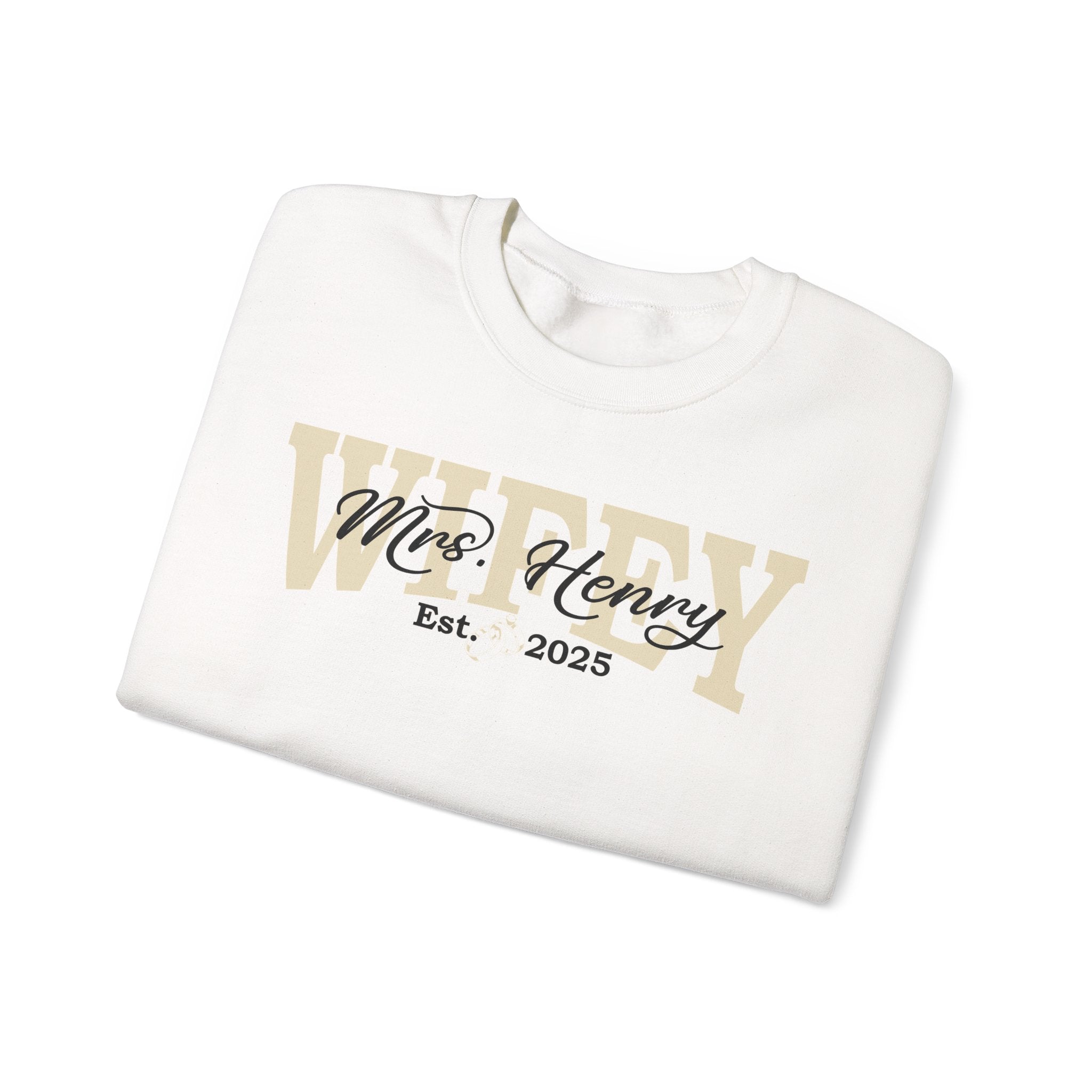 Custom Wifey/Hubby Sweatshirt with Est. Date