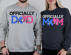 Officially Mom, Cute Pregnancy Announcement Maternity Sweatshirt with Est. Date