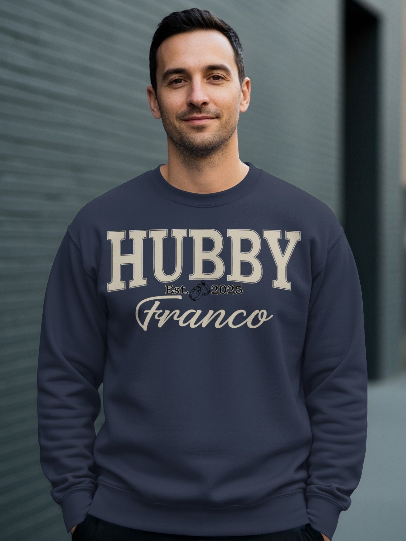 Personalized Hubby Sweatshirt with Est. Date