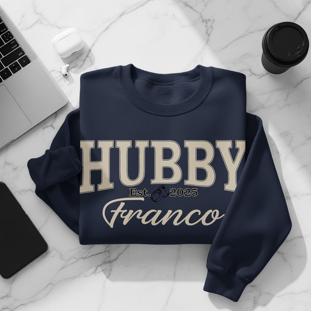 Personalized Hubby Sweatshirt with Est. Date