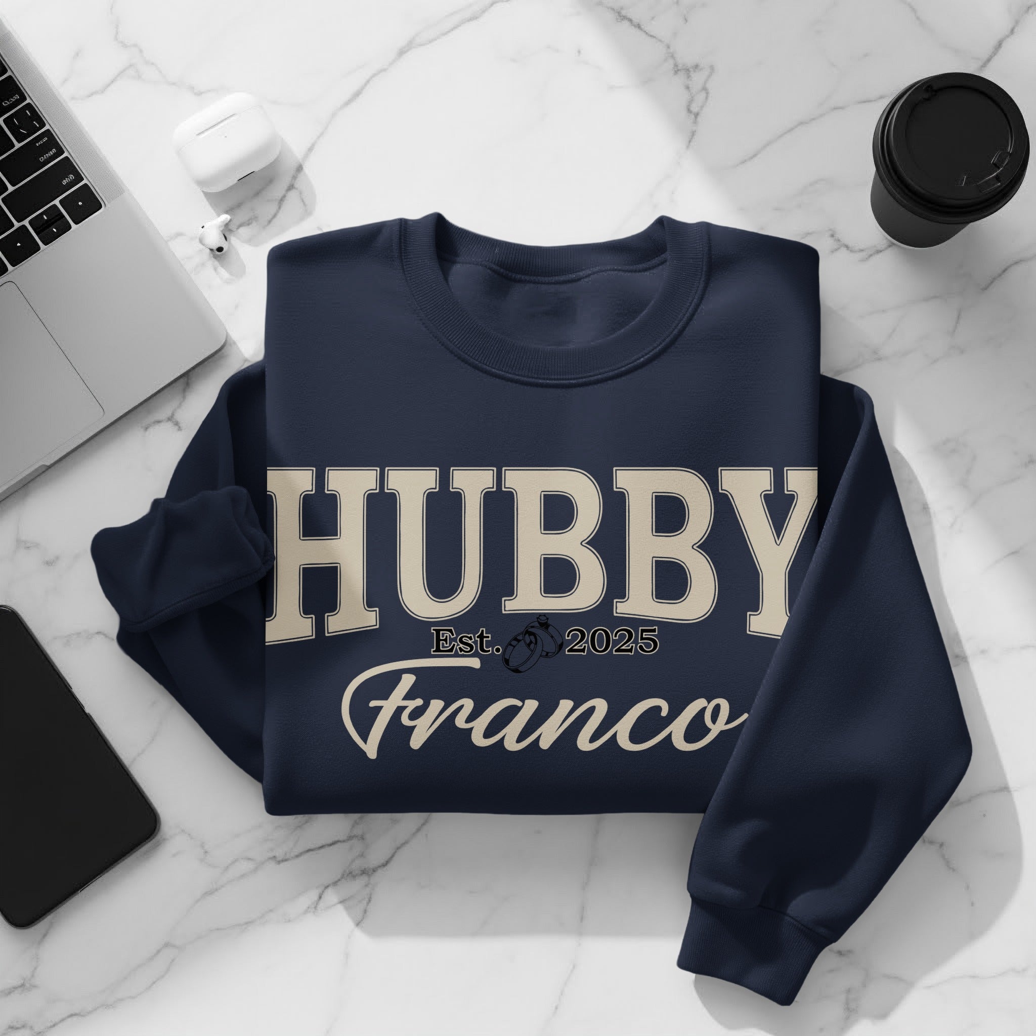 Personalized Hubby Sweatshirt with Est. Date