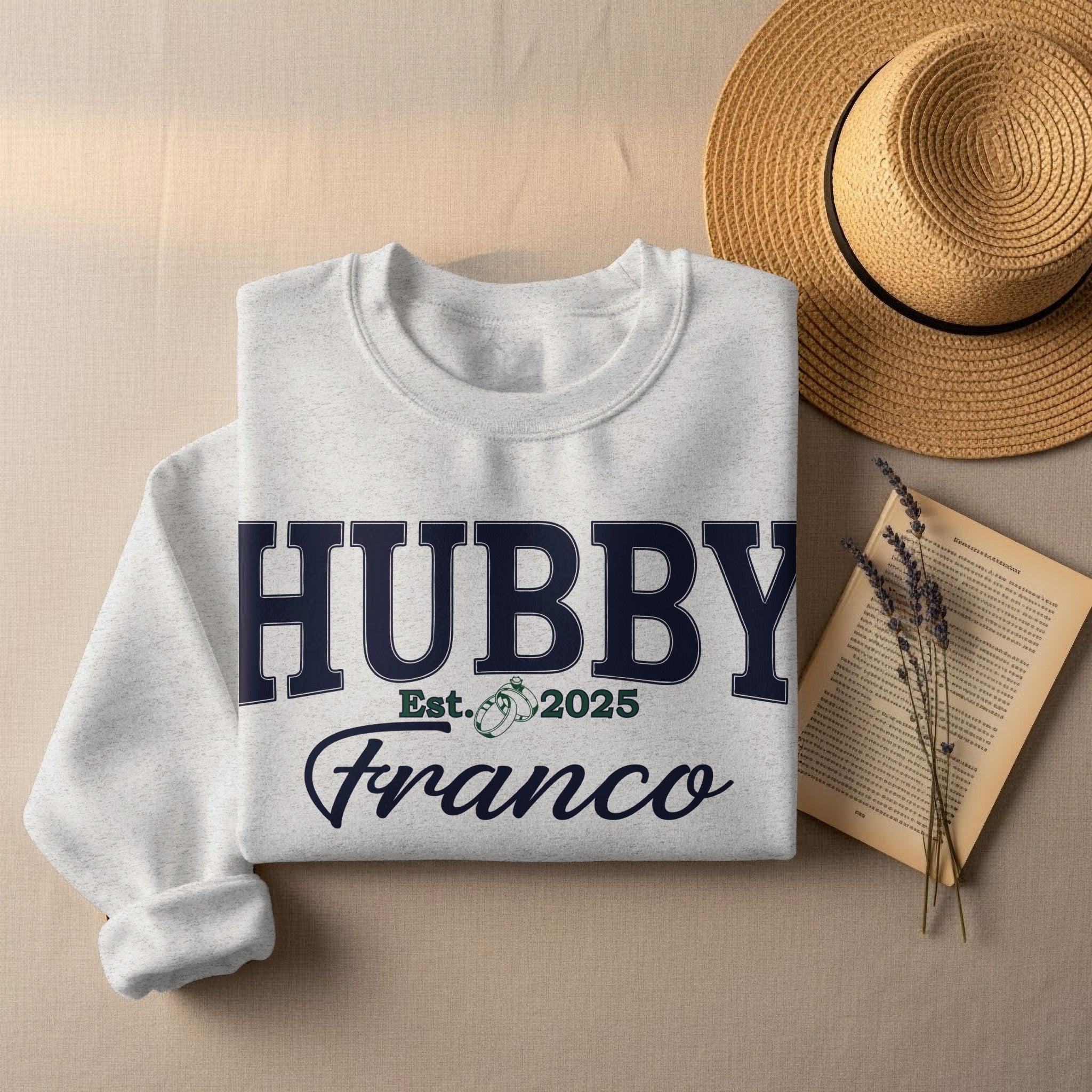 Personalized Hubby Sweatshirt with Est. Date