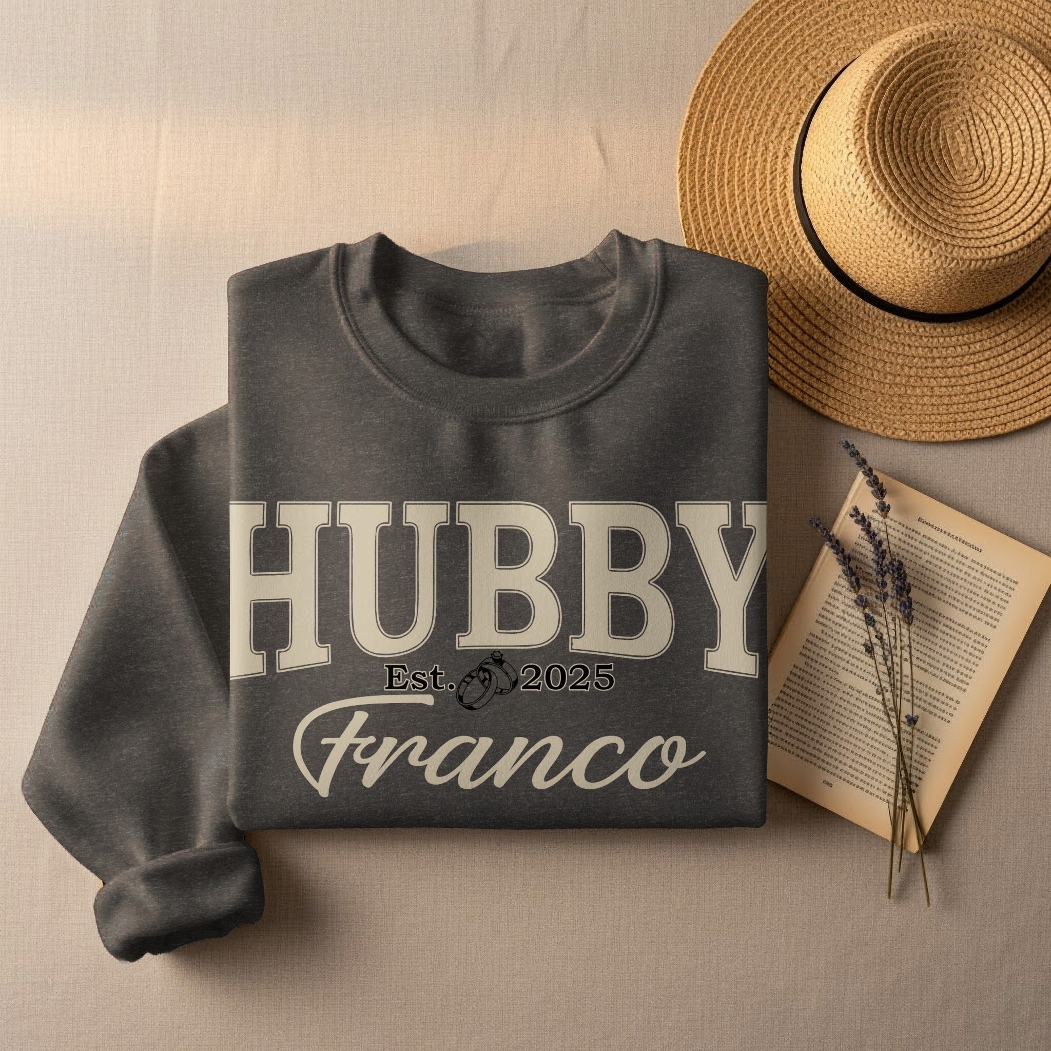 Personalized Hubby Sweatshirt with Est. Date