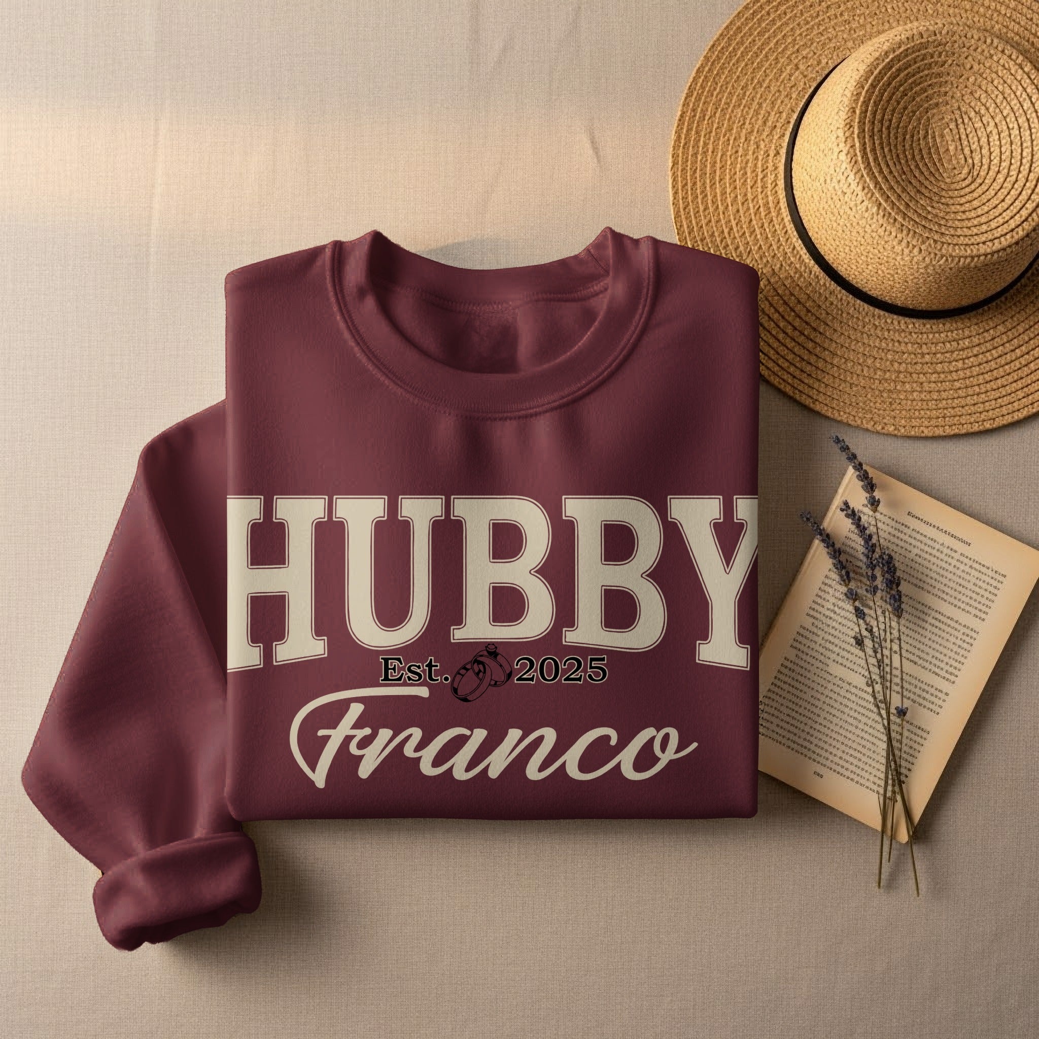 Personalized Hubby Sweatshirt with Est. Date