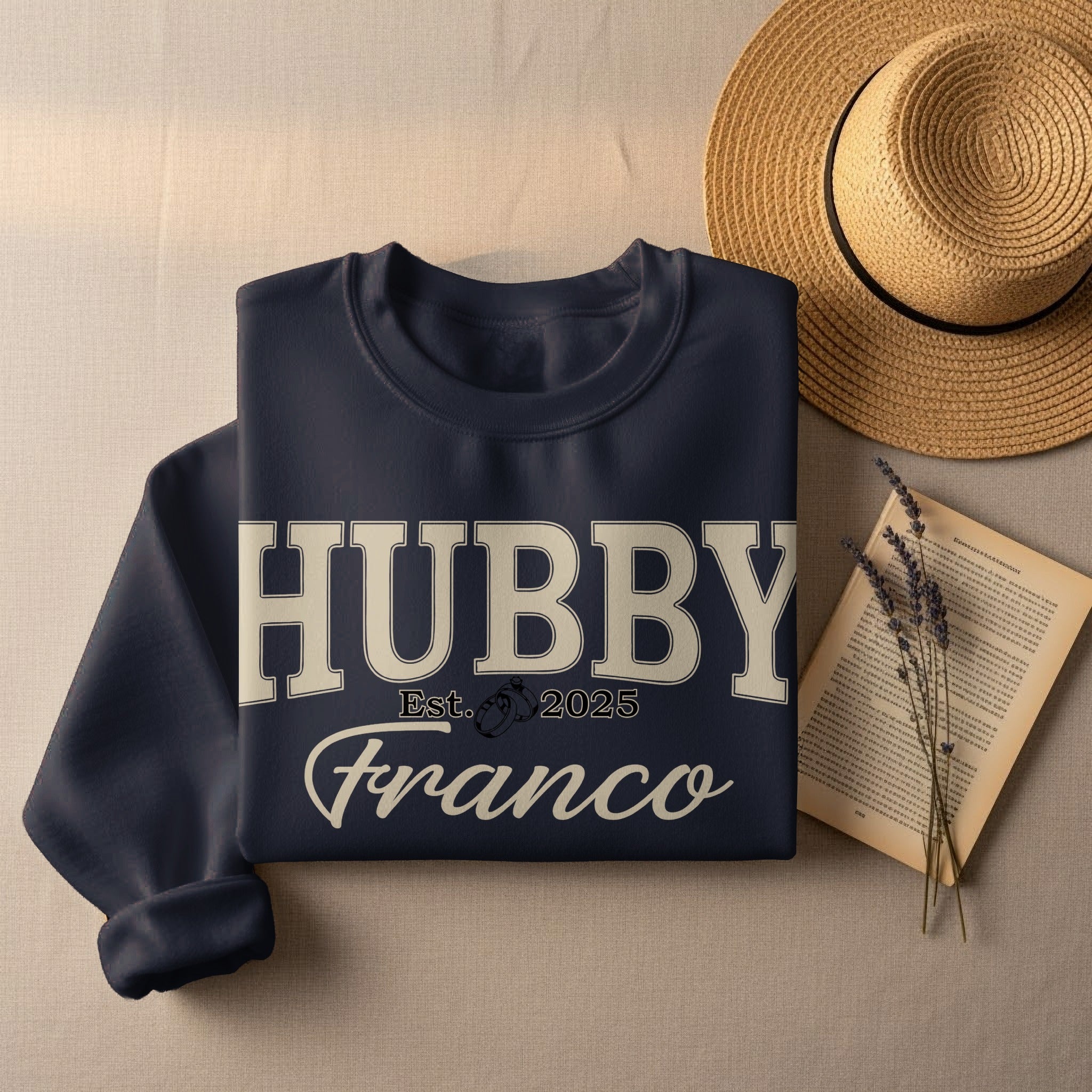 Personalized Hubby Sweatshirt with Est. Date