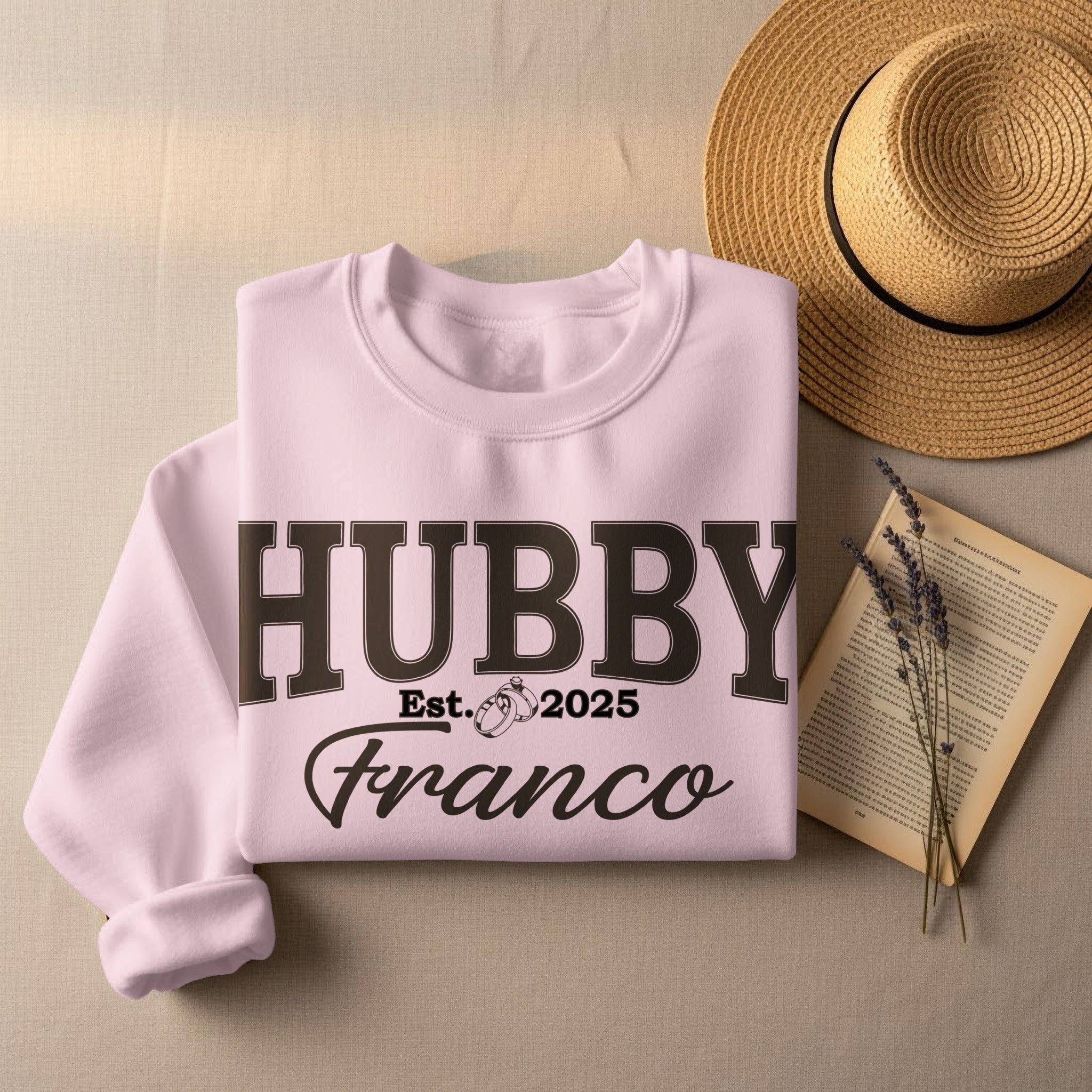 Personalized Hubby Sweatshirt with Est. Date