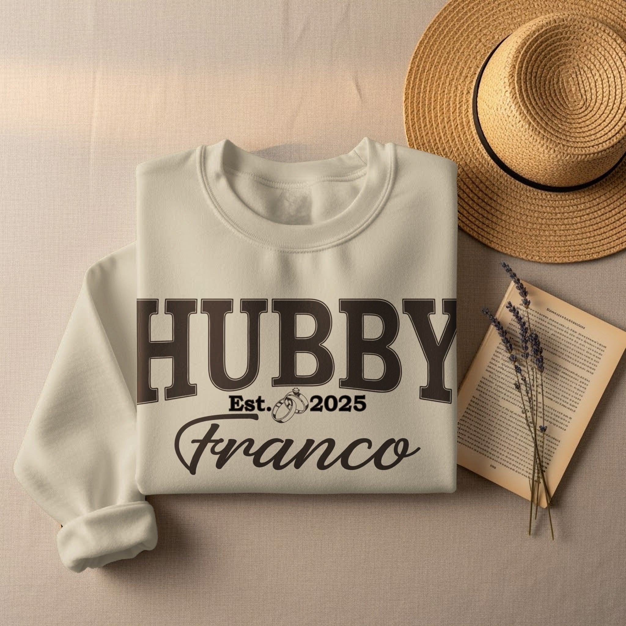 Personalized Hubby Sweatshirt with Est. Date