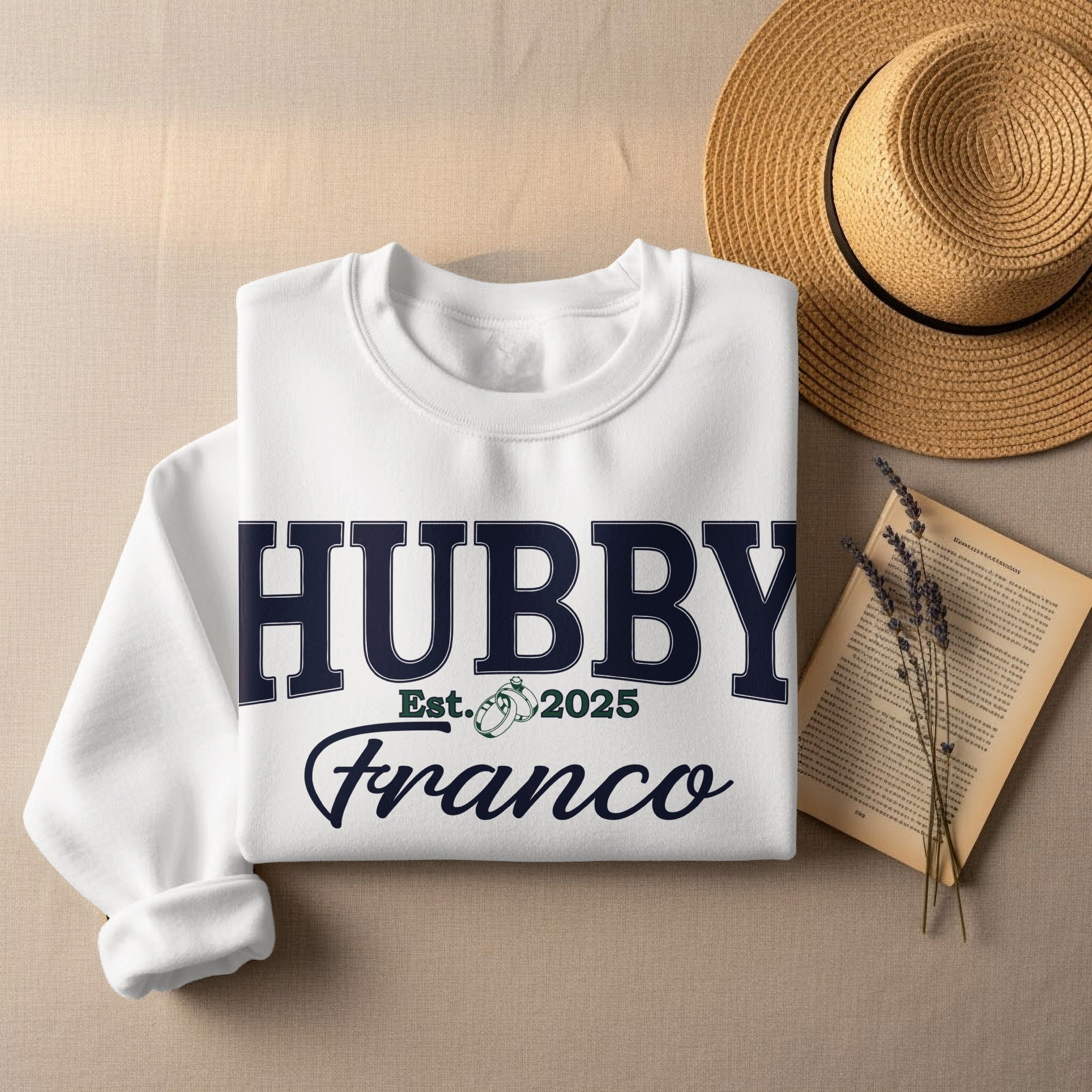Personalized Hubby Sweatshirt with Est. Date