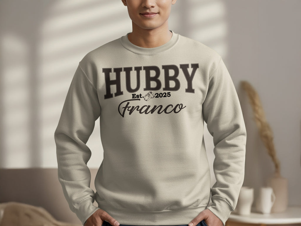 Personalized Hubby Sweatshirt with Est. Date