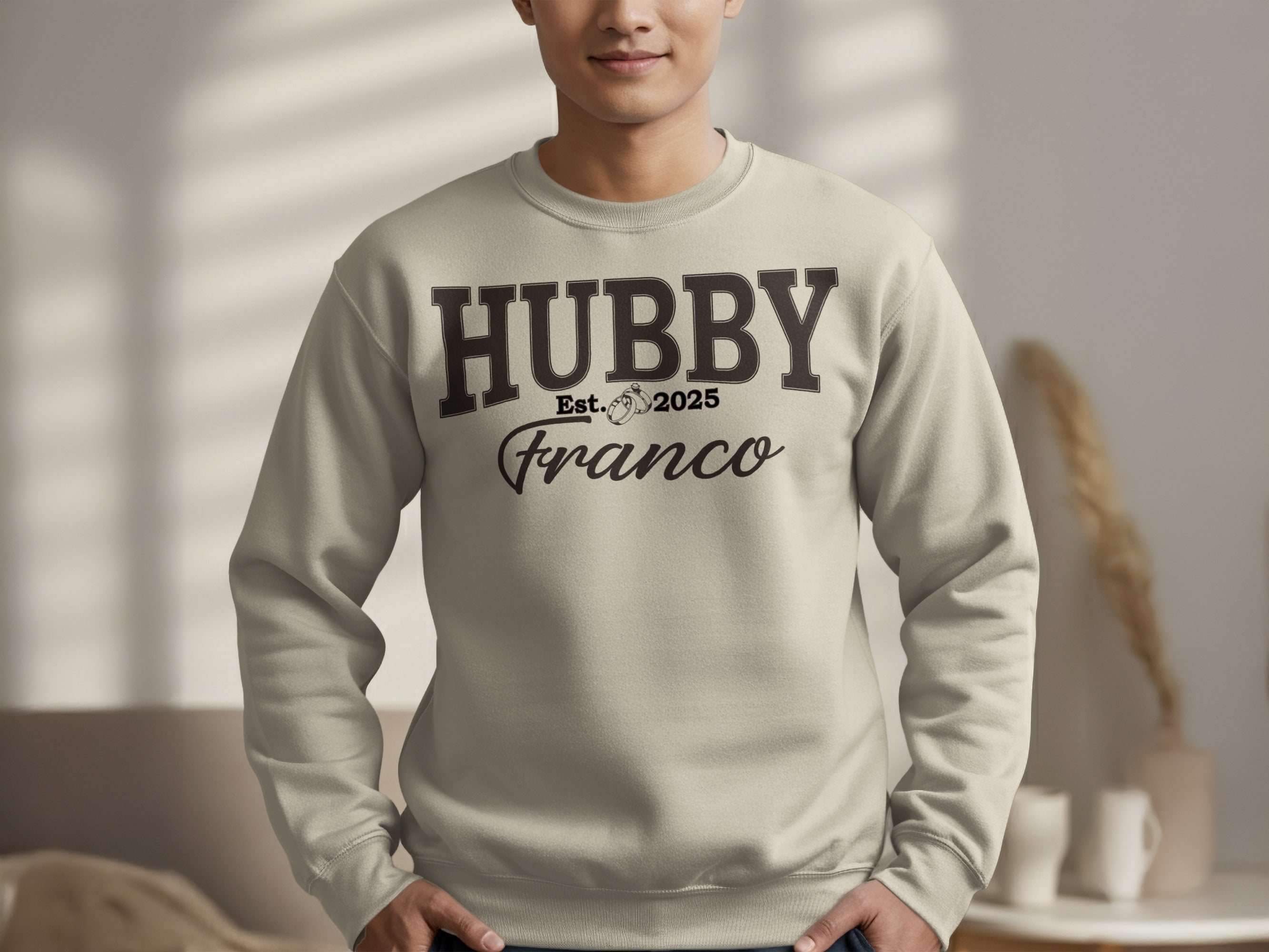 Personalized Hubby Sweatshirt with Est. Date