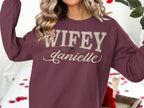Personalized Wifey Sweatshirt with Est. Date