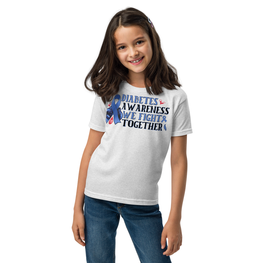 Diabetes Awareness T-Shirt for Kids-Type1 Diabetes Warrior