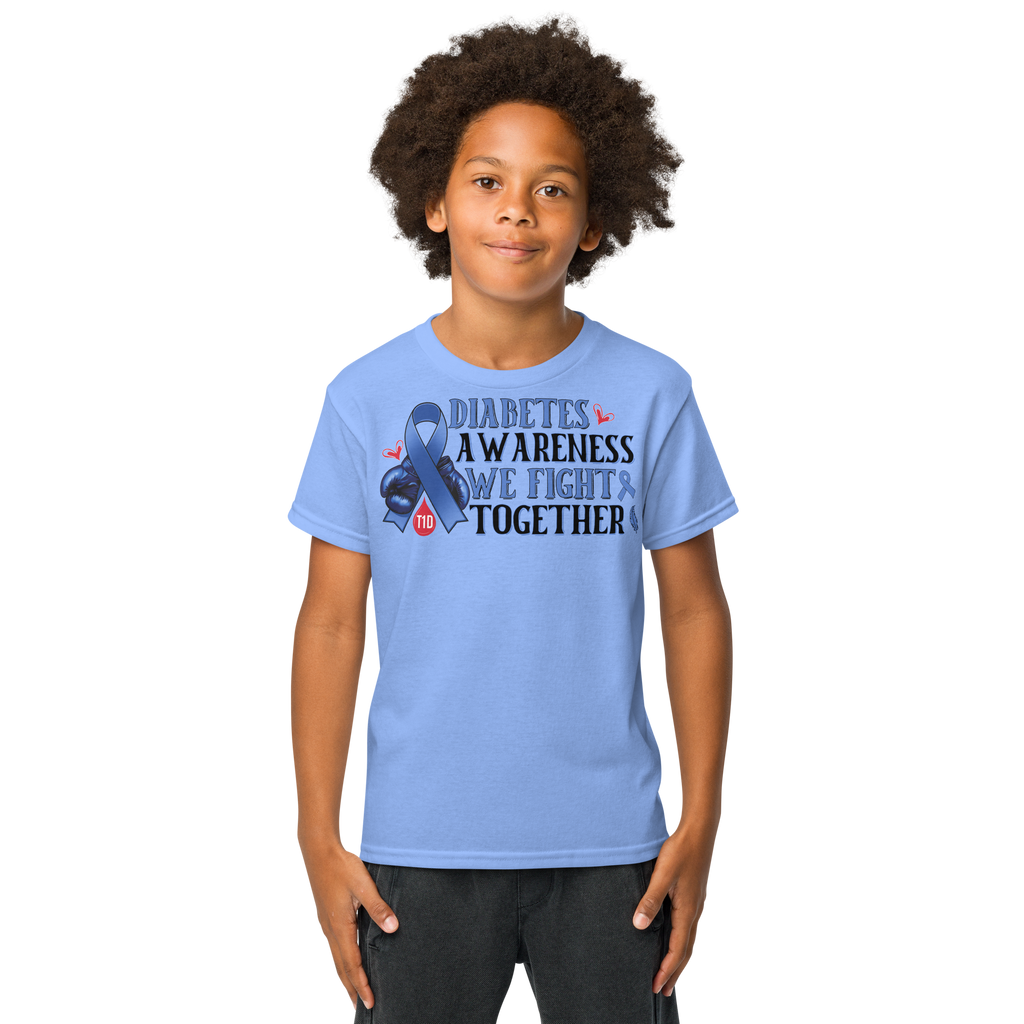 Diabetes Awareness T-Shirt for Kids-Type1 Diabetes Warrior